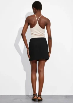 & Other Stories Skirts | Tailored Mini Wrap Skirt