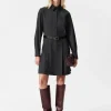 & Other Stories Dresses | Tailored Shirt Mini Dress Dark Grey