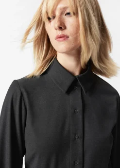 & Other Stories Dresses | Tailored Shirt Mini Dress Dark Grey