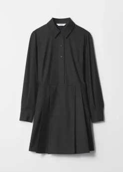 & Other Stories Dresses | Tailored Shirt Mini Dress Dark Grey