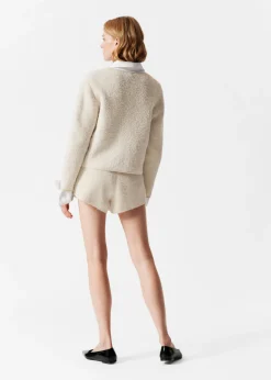 & Other Stories Sweaters & Knits | Textured Glitter Cardigan White