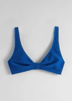 & Other Stories Swimwear | Textured Triangle Bikini Top