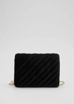 & Other Stories Shoulder Bags | Velvet Shoulder Bag Black