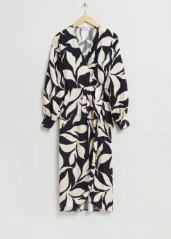 & Other Stories Dresses | V-Neck Wrap Dress