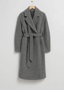 & Other Stories Outerwear | Voluminous Belted Wool Coat