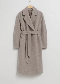 & Other Stories Outerwear | Voluminous Belted Wool Coat