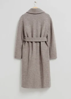 & Other Stories Outerwear | Voluminous Belted Wool Coat
