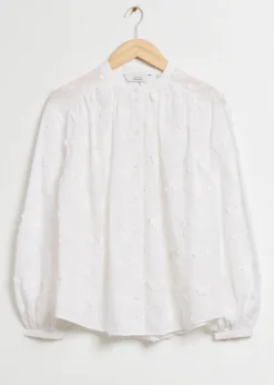 & Other Stories Blouses & Shirts | Voluminous Floral-Appliqué Blouse