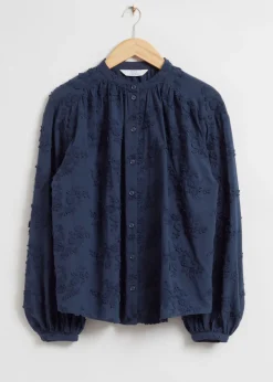 & Other Stories Blouses & Shirts | Voluminous Floral-Appliqué Blouse