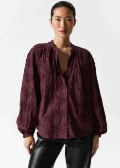 & Other Stories Blouses & Shirts | Voluminous Floral-Appliqué Blouse