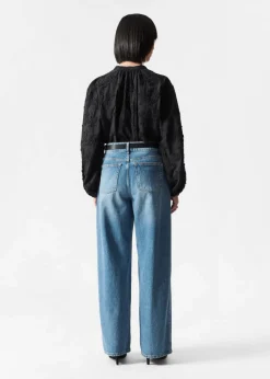& Other Stories Blouses & Shirts | Voluminous Floral-Appliqué Blouse