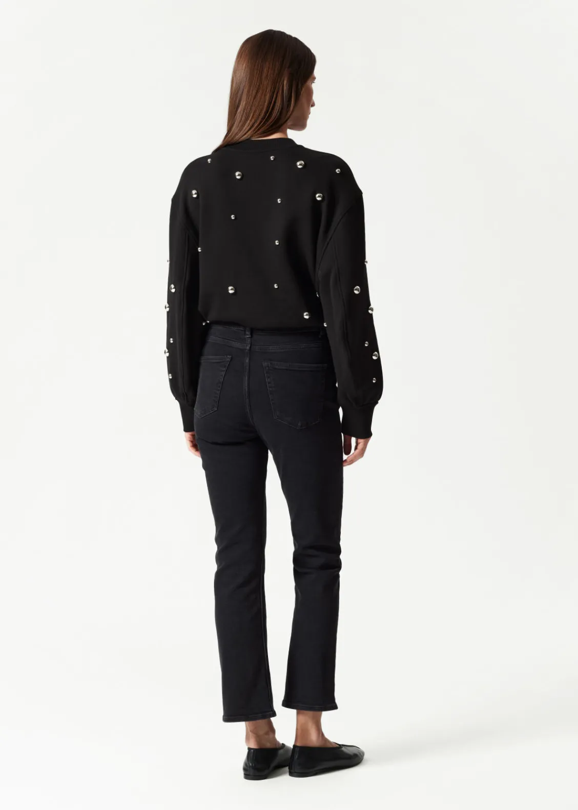 & Other Stories Jeans | Wide Leg Cropped Jeans Black
