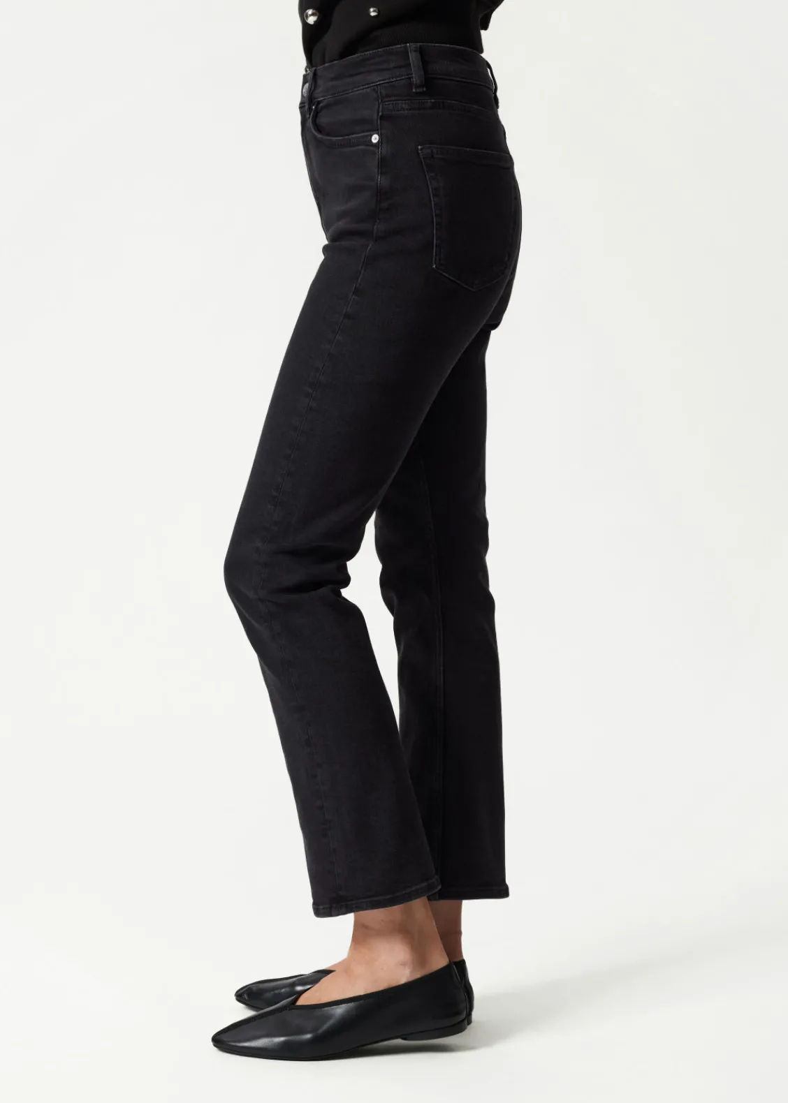 & Other Stories Jeans | Wide Leg Cropped Jeans Black