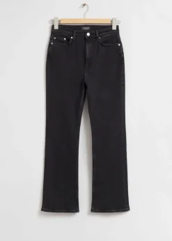& Other Stories Jeans | Wide Leg Cropped Jeans Black