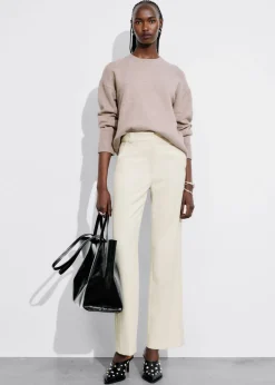 & Other Stories Pants | Wide Press-Crease Trousers