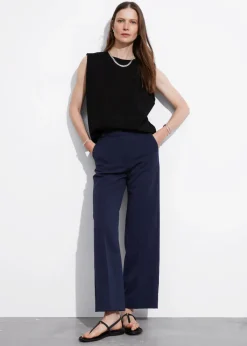 & Other Stories Pants | Wide Press-Crease Trousers