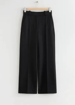 & Other Stories Pants | Wide Press-Crease Trousers