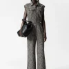 & Other Stories Jumpsuits | Pants | Wide Sleeveless Tweed Jumpsuit Black Tweed