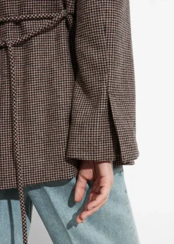 & Other Stories Blazers & Vests | Wool-Blend Blazer Brown Houndstooth