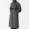 & Other Stories Outerwear | Wool-Blend Funnel-Collar Coat