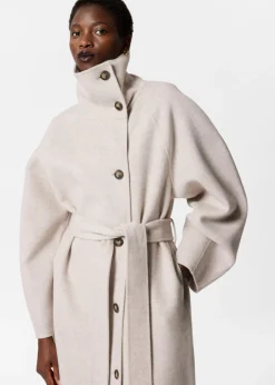 & Other Stories Outerwear | Wool-Blend Funnel-Collar Coat