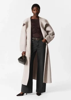 & Other Stories Outerwear | Wool-Blend Funnel-Collar Coat