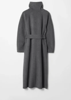 & Other Stories Outerwear | Wool-Blend Funnel-Collar Coat
