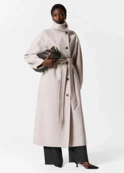 & Other Stories Outerwear | Wool-Blend Funnel-Collar Coat