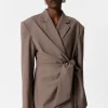 & Other Stories Sets & Suits | Blazers & Vests | Wool-Blend Wrap Blazer Mole