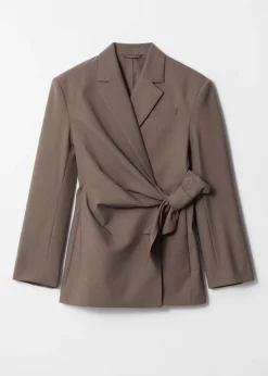& Other Stories Sets & Suits | Blazers & Vests | Wool-Blend Wrap Blazer Mole