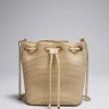 & Other Stories Shoulder Bags | Woven Paper- Bucket Bag Straw